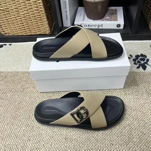 Wholesale Dolce &amp; Gabbana D&amp;G Slippers For Men #1399466 $60.00 USD, Wholesale Quality Replica Dolce &amp; Gabbana D&amp;G Slippers