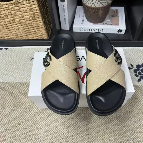 Replica Dolce & Gabbana D&G Slippers For Men #1399466 $60.00 USD for Wholesale