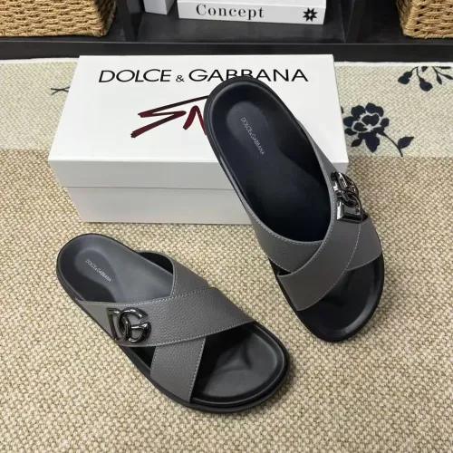 Replica Dolce & Gabbana D&G Slippers For Men #1399467 $60.00 USD for Wholesale