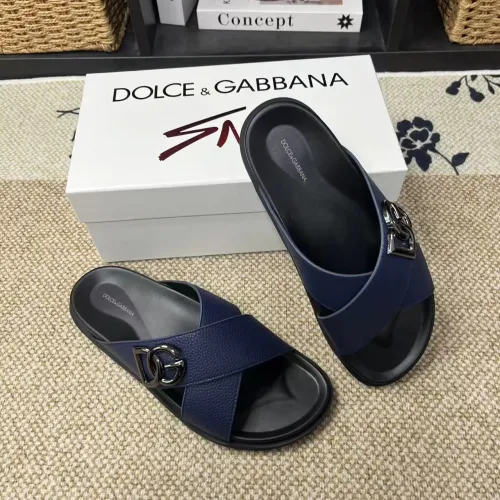 Replica Dolce & Gabbana D&G Slippers For Men #1399468 $60.00 USD for Wholesale
