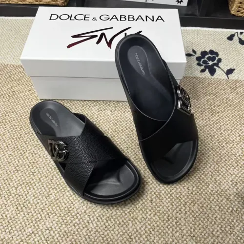 Wholesale Dolce &amp; Gabbana D&amp;G Slippers For Men #1399475 $60.00 USD, Wholesale Quality Replica Dolce &amp; Gabbana D&amp;G Slippers