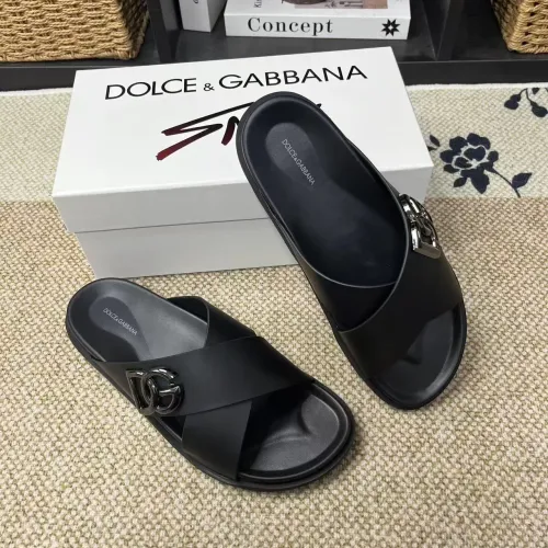 Wholesale Dolce &amp; Gabbana D&amp;G Slippers For Men #1399476 $60.00 USD, Wholesale Quality Replica Dolce &amp; Gabbana D&amp;G Slippers