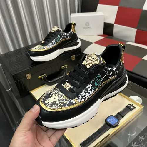 Wholesale Versace Casual Shoes For Men #1399555 $85.00 USD, Wholesale Quality Replica Versace Casual Shoes