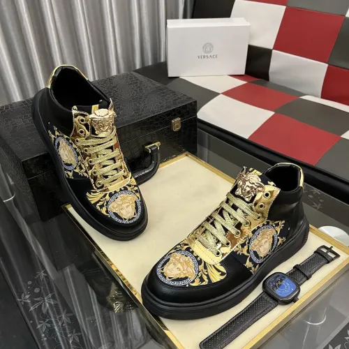 Replica Versace High Tops Shoes For Men #1399593 $82.00 USD for Wholesale