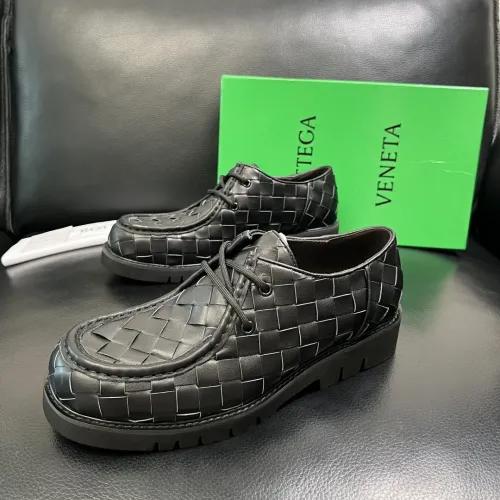 Replica Bottega Veneta BV Leather Shoes For Men #1399644 $150.00 USD for Wholesale