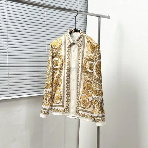 Wholesale Versace Shirts Long Sleeved For Men #1399716 $64.00 USD, Wholesale Quality Replica Versace Shirts