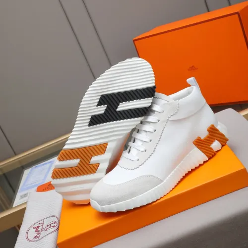 Replica Hermes High Tops Shoes For Men #1399737 $88.00 USD for Wholesale