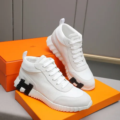 Replica Hermes High Tops Shoes For Men #1399738 $88.00 USD for Wholesale