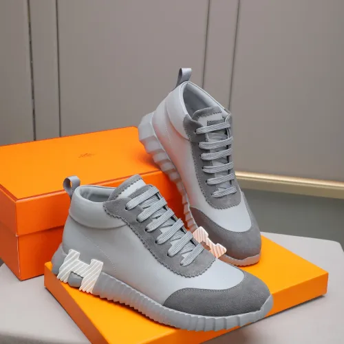 Replica Hermes High Tops Shoes For Men #1399740 $88.00 USD for Wholesale