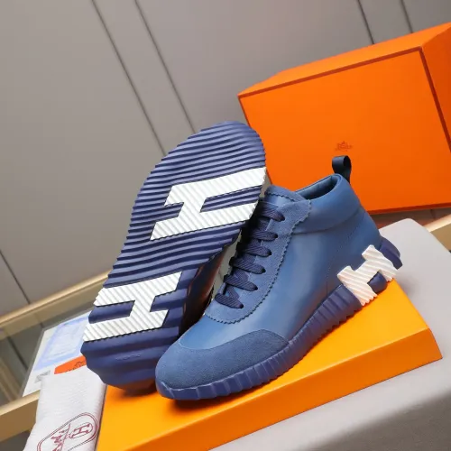 Replica Hermes High Tops Shoes For Men #1399741 $88.00 USD for Wholesale