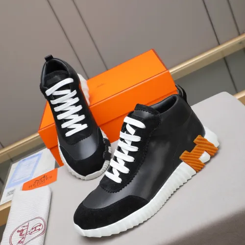 Wholesale Hermes High Tops Shoes For Men #1399742 $88.00 USD, Wholesale Quality Replica Hermes High Tops Shoes