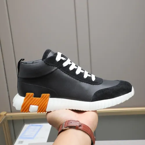 Replica Hermes High Tops Shoes For Men #1399742 $88.00 USD for Wholesale