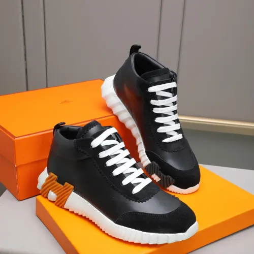 Replica Hermes High Tops Shoes For Men #1399742 $88.00 USD for Wholesale