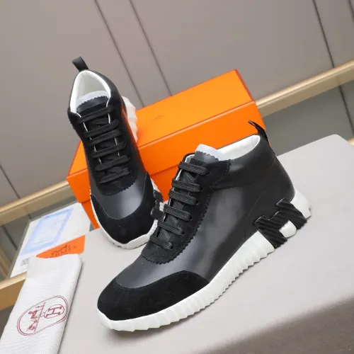 Wholesale Hermes High Tops Shoes For Men #1399743 $88.00 USD, Wholesale Quality Replica Hermes High Tops Shoes