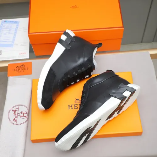 Replica Hermes High Tops Shoes For Men #1399743 $88.00 USD for Wholesale