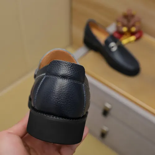 Replica Salvatore Ferragamo Leather Shoes For Men #1399780 $98.00 USD for Wholesale
