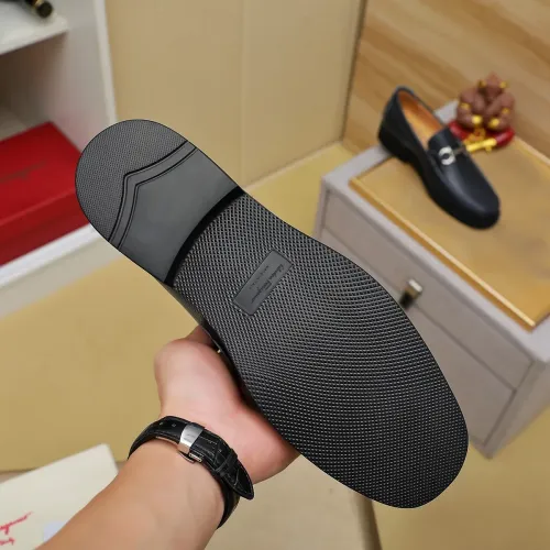 Replica Salvatore Ferragamo Leather Shoes For Men #1399780 $98.00 USD for Wholesale