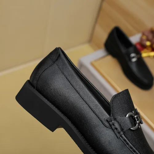 Replica Salvatore Ferragamo Leather Shoes For Men #1399781 $98.00 USD for Wholesale