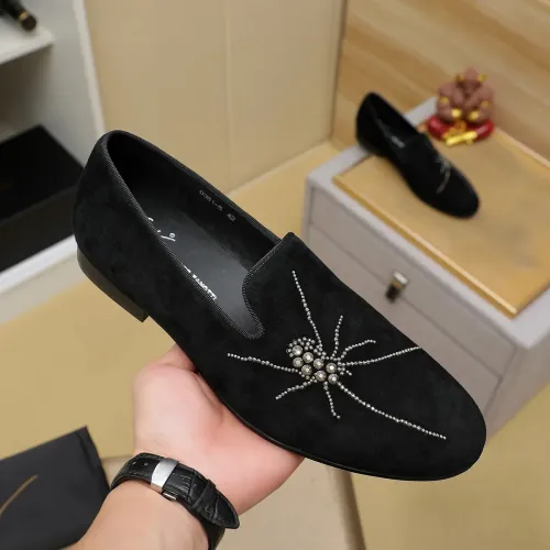 Replica Giuseppe Zanotti GZ Leather Shoes For Men #1399799 $82.00 USD for Wholesale