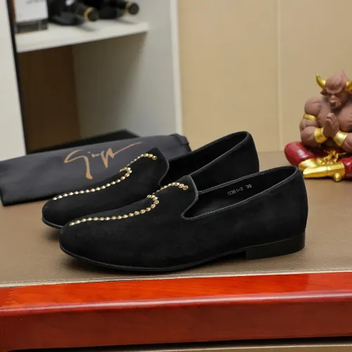 Replica Giuseppe Zanotti GZ Leather Shoes For Men #1399802 $82.00 USD for Wholesale