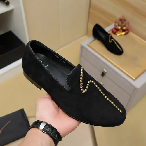 Replica Giuseppe Zanotti GZ Leather Shoes For Men #1399802 $82.00 USD for Wholesale