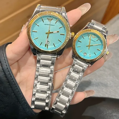 Wholesale Armani Watches In Gold For Unisex #1399946 $27.00 USD, Wholesale Quality Replica Armani Watches