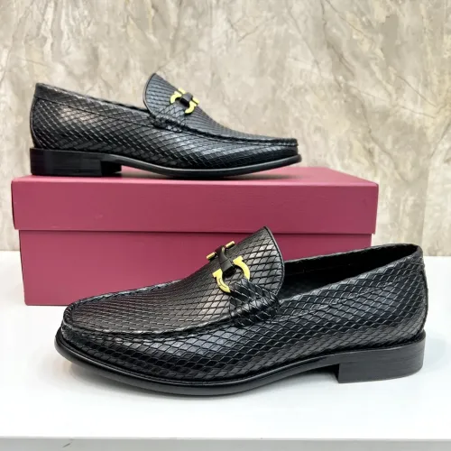 Replica Salvatore Ferragamo Leather Shoes For Men #1399991 $105.00 USD for Wholesale