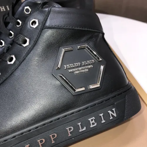 Replica Philipp Plein PP High Tops Shoes For Men #1400013 $88.00 USD for Wholesale