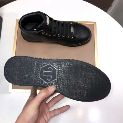 Replica Philipp Plein PP High Tops Shoes For Men #1400014 $88.00 USD for Wholesale