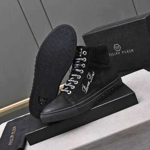 Replica Philipp Plein PP High Tops Shoes For Men #1400016 $88.00 USD for Wholesale