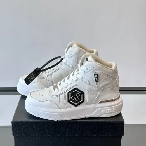 Wholesale Philipp Plein PP High Tops Shoes For Men #1400020 $150.00 USD, Wholesale Quality Replica Philipp Plein PP High Tops Shoes