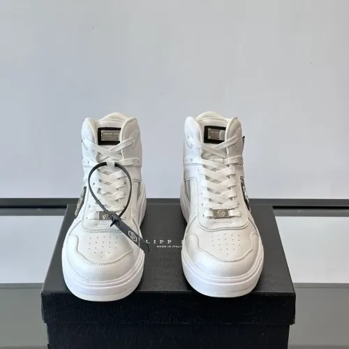 Replica Philipp Plein PP High Tops Shoes For Men #1400020 $150.00 USD for Wholesale