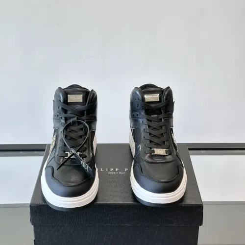 Replica Philipp Plein PP High Tops Shoes For Men #1400021 $150.00 USD for Wholesale