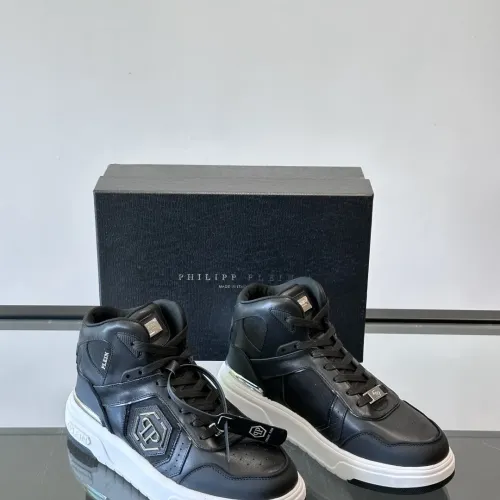Replica Philipp Plein PP High Tops Shoes For Men #1400021 $150.00 USD for Wholesale