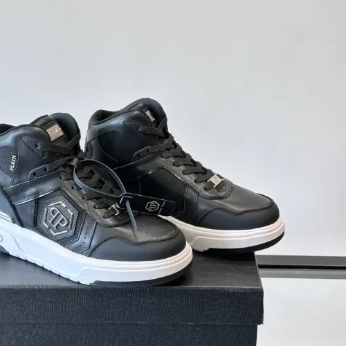 Replica Philipp Plein PP High Tops Shoes For Men #1400021 $150.00 USD for Wholesale