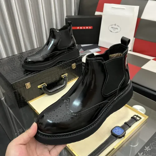 Wholesale Prada Boots For Men #1400053 $122.00 USD, Wholesale Quality Replica Prada Boots