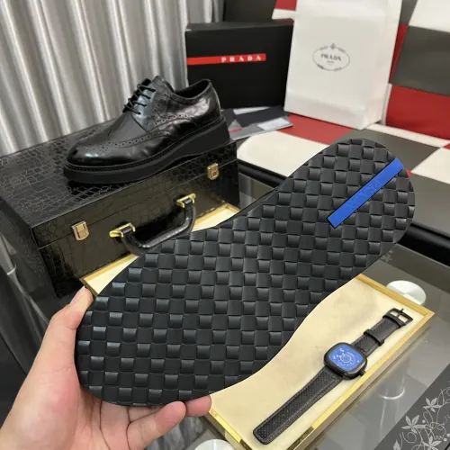 Replica Prada Leather Shoes For Men #1400055 $115.00 USD for Wholesale