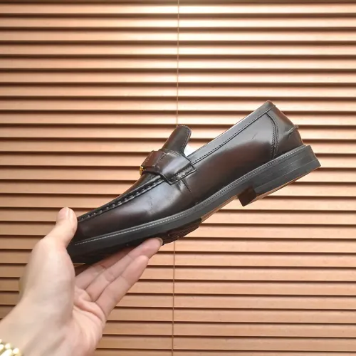 Replica Fendi Leather Shoes For Men #1400058 $98.00 USD for Wholesale