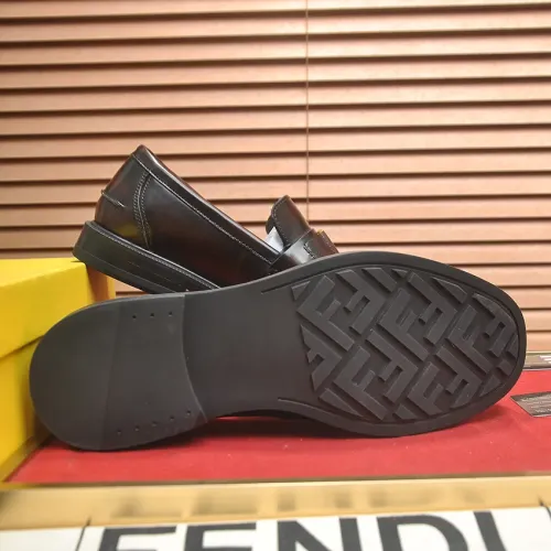 Replica Fendi Leather Shoes For Men #1400058 $98.00 USD for Wholesale