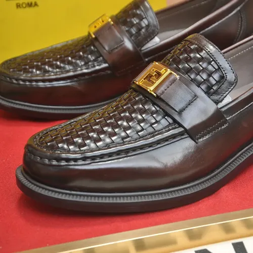 Replica Fendi Leather Shoes For Men #1400060 $98.00 USD for Wholesale