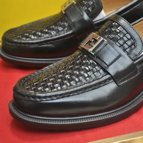 Replica Fendi Leather Shoes For Men #1400061 $98.00 USD for Wholesale