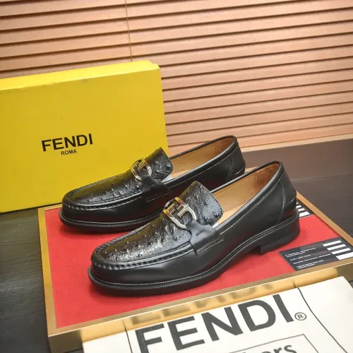 Wholesale Fendi Leather Shoes For Men #1400062 $98.00 USD, Wholesale Quality Replica Fendi Leather Shoes