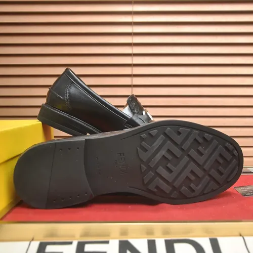 Replica Fendi Leather Shoes For Men #1400062 $98.00 USD for Wholesale