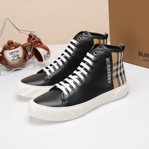 Wholesale Burberry High Tops Shoes For Men #1400174 $80.00 USD, Wholesale Quality Replica Burberry High Tops Shoes