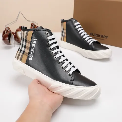 Replica Burberry High Tops Shoes For Men #1400174 $80.00 USD for Wholesale