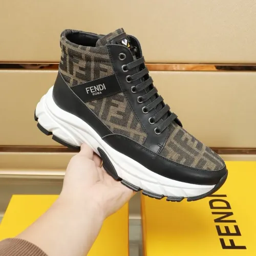 Replica Fendi High Tops Casual Shoes For Men #1400179 $98.00 USD for Wholesale