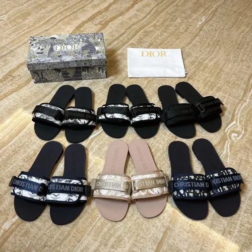 Replica Christian Dior Slippers For Women #1400637 $80.00 USD for Wholesale