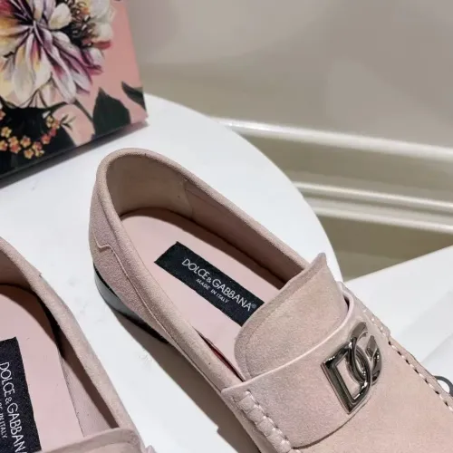 Replica Dolce & Gabbana D&G Leather Shoes For Women #1400752 $118.00 USD for Wholesale