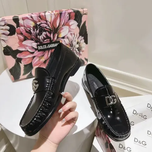 Wholesale Dolce &amp; Gabbana D&amp;G Leather Shoes For Women #1400755 $118.00 USD, Wholesale Quality Replica Dolce &amp; Gabbana D&amp;G Leather Shoes