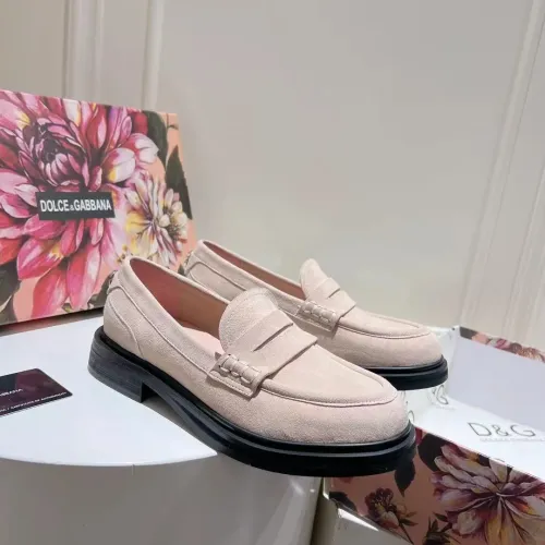 Wholesale Dolce &amp; Gabbana D&amp;G Leather Shoes For Women #1400756 $122.00 USD, Wholesale Quality Replica Dolce &amp; Gabbana D&amp;G Leather Shoes